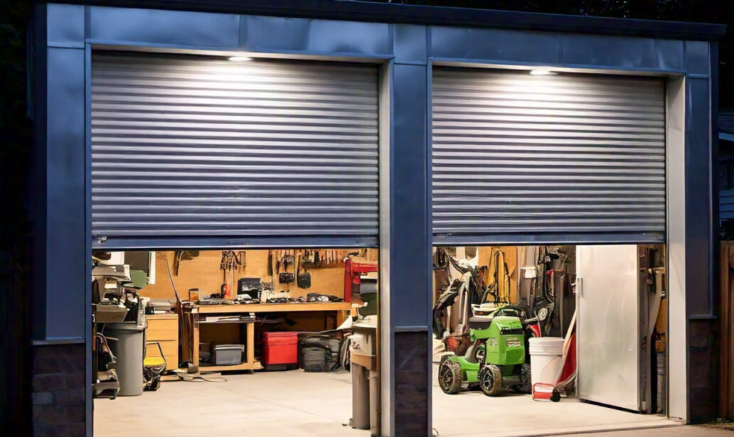 Roller shutter garage doors