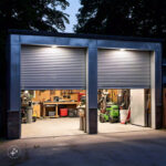 Roller shutter garage doors