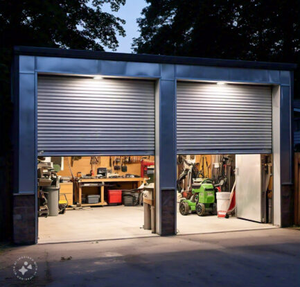 Roller shutter garage doors